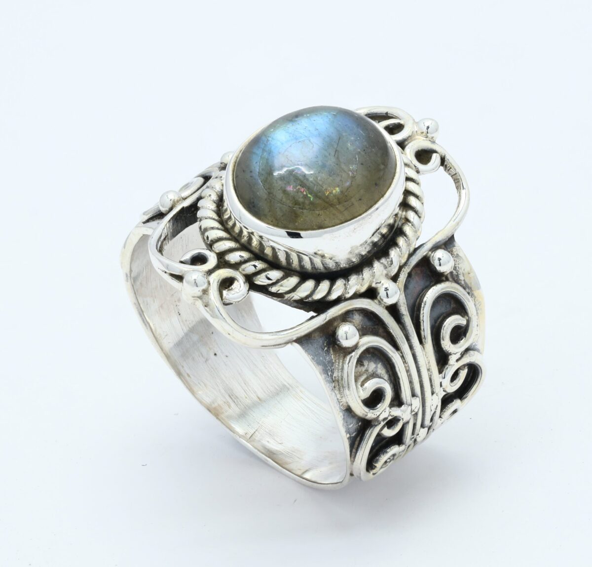 Labradorite Gemstone Silver Ring