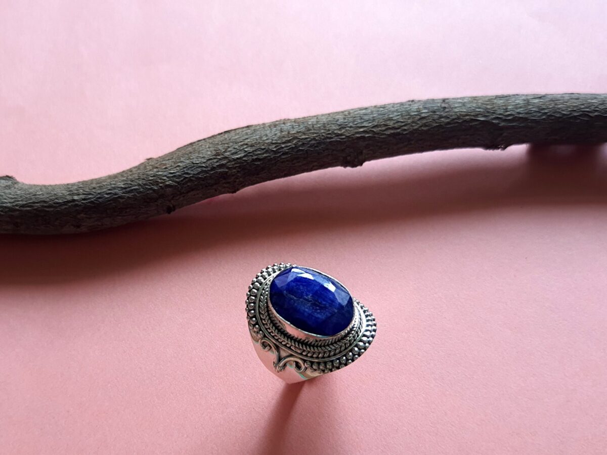 Sapphire Sterling Silver Ring