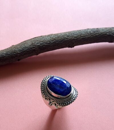 Sapphire Sterling Silver Ring