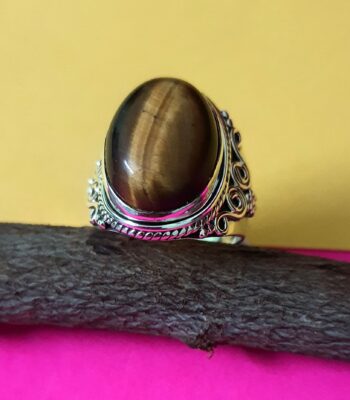 Tiger's Eye Silver Ring