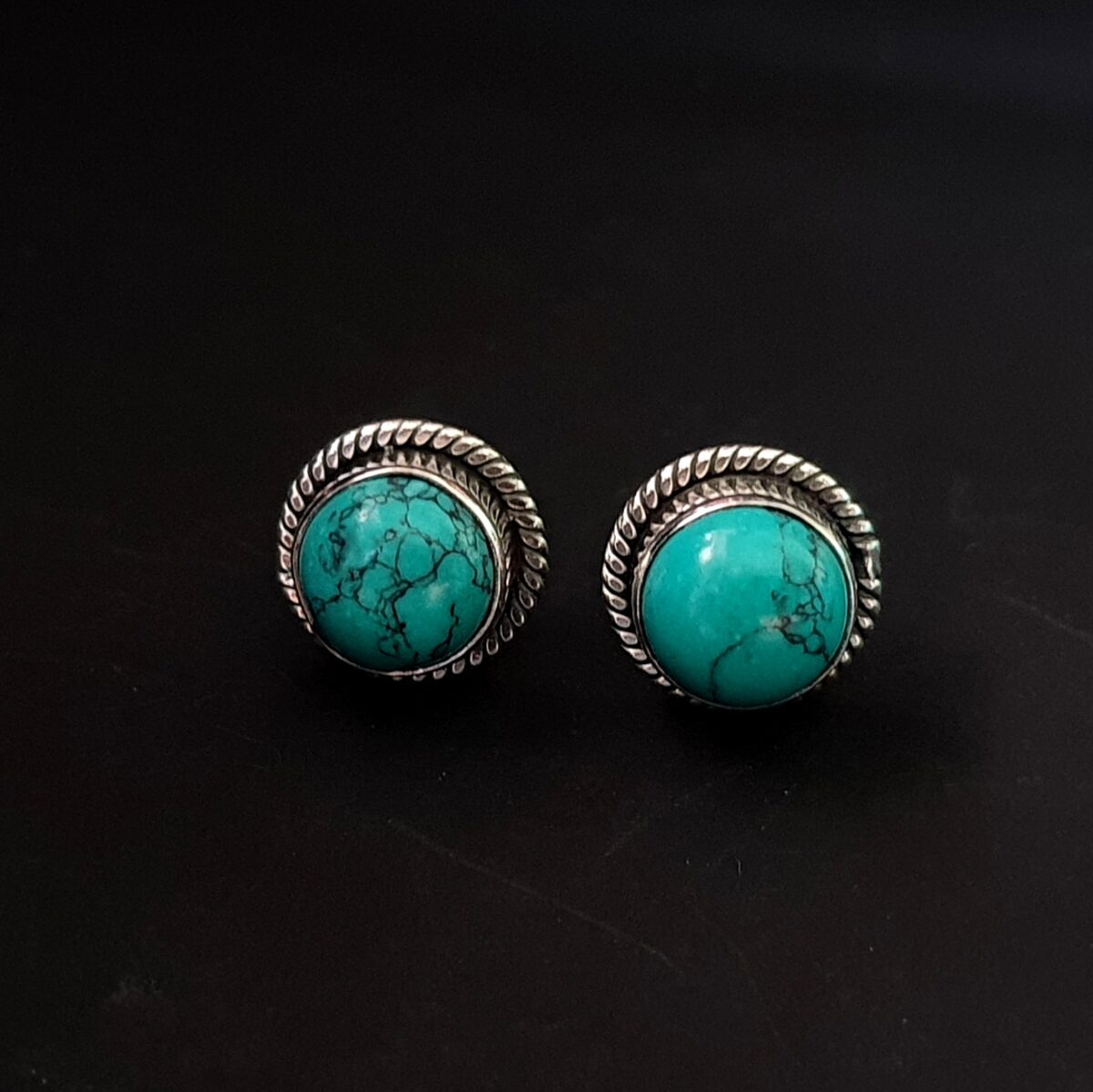 Turquoise Gemstone 92.5 Sterling Silver