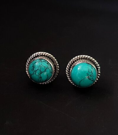 Turquoise Gemstone 92.5 Sterling Silver