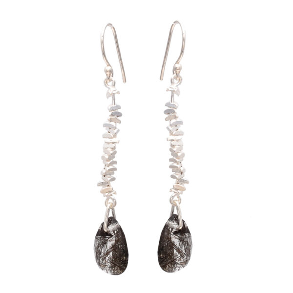 Natural Black Rutile Quartz Gemstone