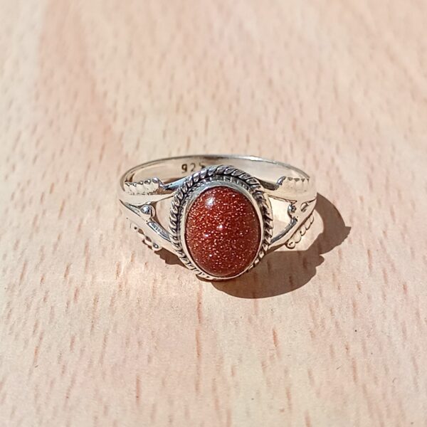 Radiant Sun Sitara: 925 Sterling Silver Gemstone Ring