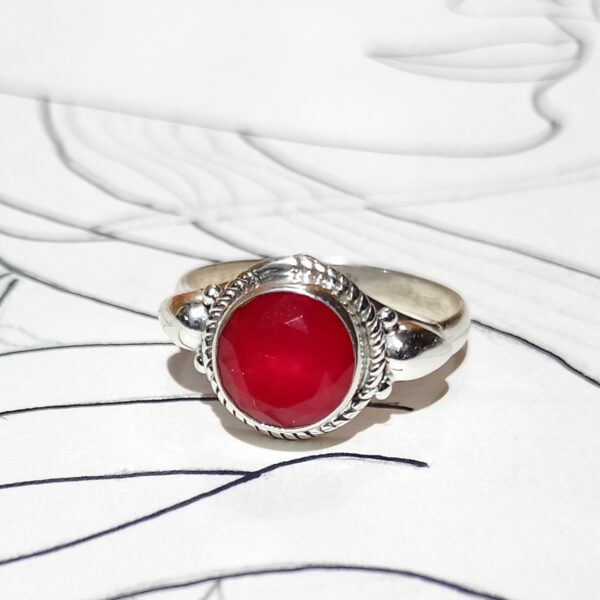 Natural Onyx Gemstone Sterling Silver Ring