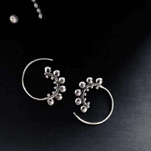 Minimalist Magic Silver Hoops