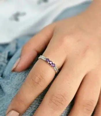 Amethyst Silver Ring