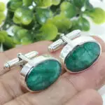 Bespoke Emerald Cufflinks
